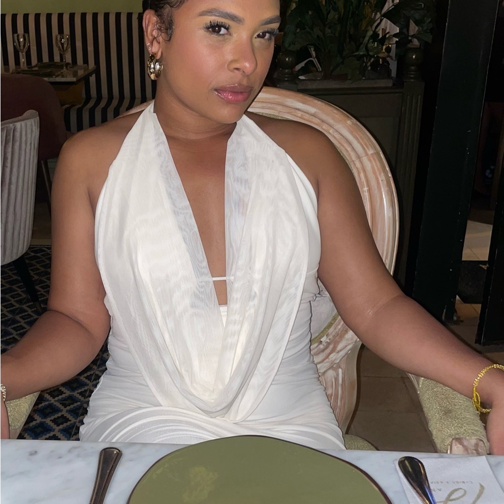 Oh Polly White Maxi Dress